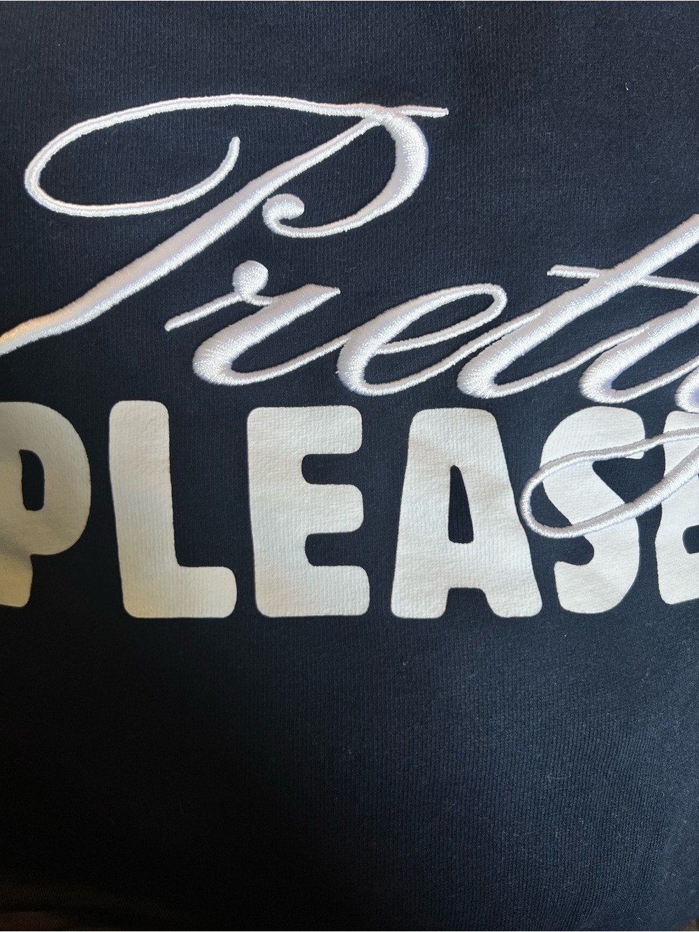 Garage Navy 'Pretty Please' Graphic Crewneck Sweatshirt - Women - Picture 7 of 7